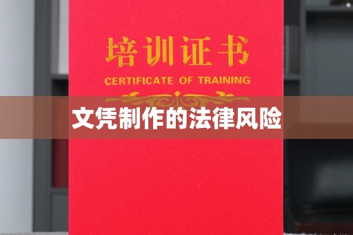 湖口文凭制作的法律风险