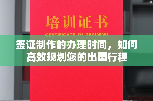 湖口签证制作的办理时间，如何高效规划您的出国行程